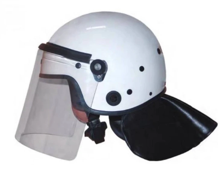 Politieoproerhelm met gelaatsscherm