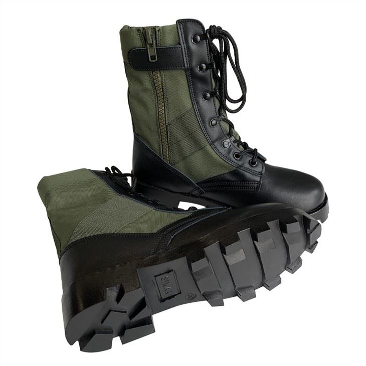 Militaire laarzen Leer met rubberen zool Combat Boots