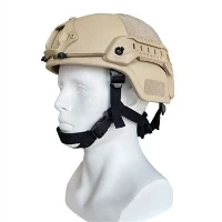 Kaki aramide militaire Mich tactische kogelvrije helm met accessoirerailconnectoren