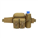 Khaki Army Field Draagbare Tactische Taille Rugzak Waterfles Tas Voor Outdoor Camping