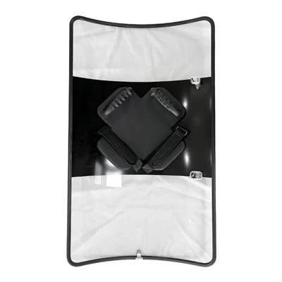 Dubbel handvat oproerbeheersing rechthoekig schild